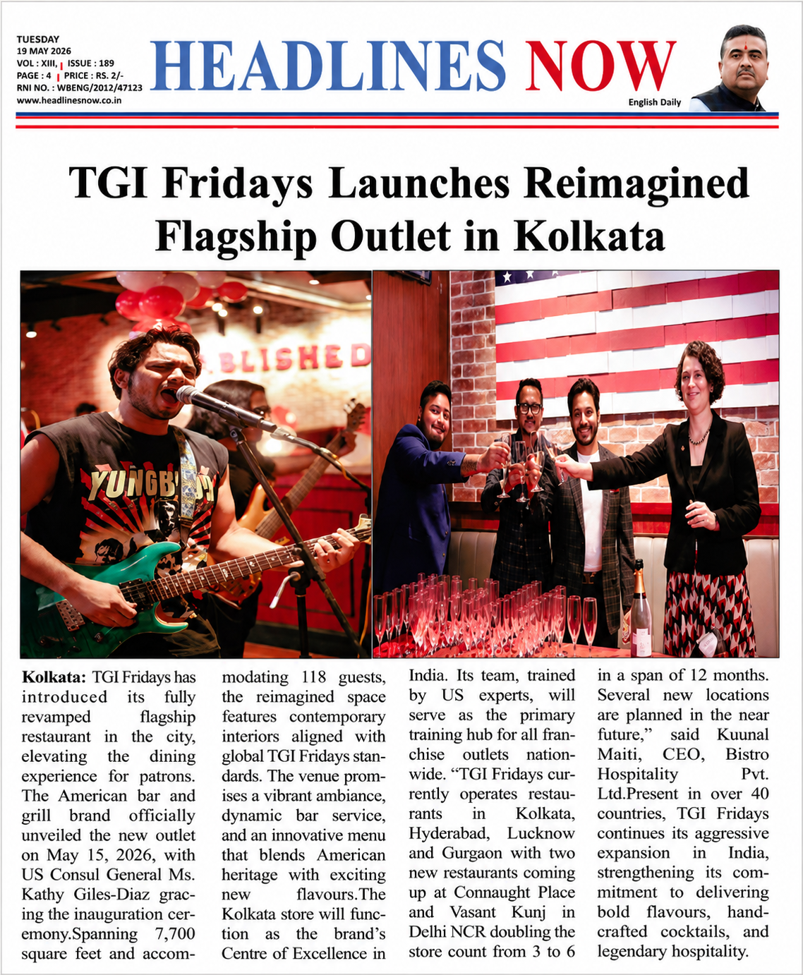 TGI Fridays Media Coverage